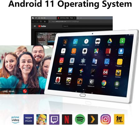 PC Windows 2 da tabuleta de Chromebook do núcleo de um Octa de 10 polegadas em 1 com 4+64/128GB