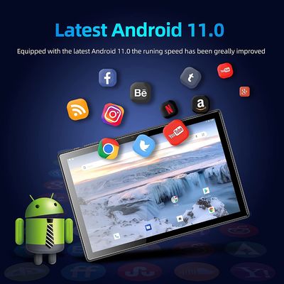 Caderno Android 11 da almofada de 32GB ROM Quad Core Ultrabook Touchscreen Smart 10,1 polegadas