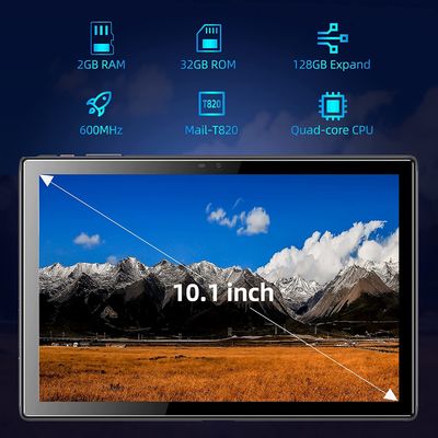 Caderno Android 11 da almofada de 32GB ROM Quad Core Ultrabook Touchscreen Smart 10,1 polegadas