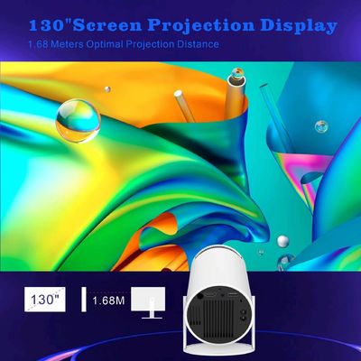 Tamanho de projeção 20-200 polegadas Projector 4K HD com LED de fonte de luz de áudio