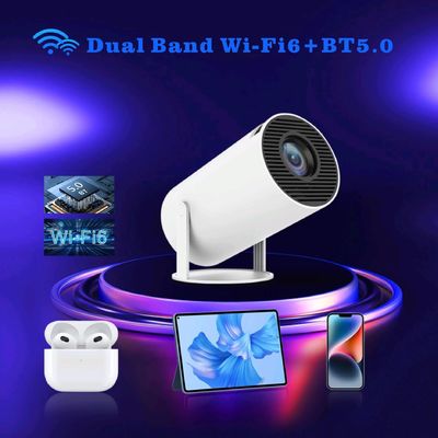 8G ROM Storage Projetor 4K HD com CPU Quad-core ARM Cortex-A53 e GPU Mali-G31