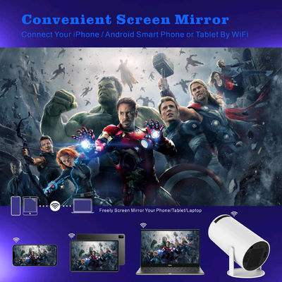 Projector inteligente 1080P Projector de cinema em casa com 8000K ± 1000K Temperatura de cor